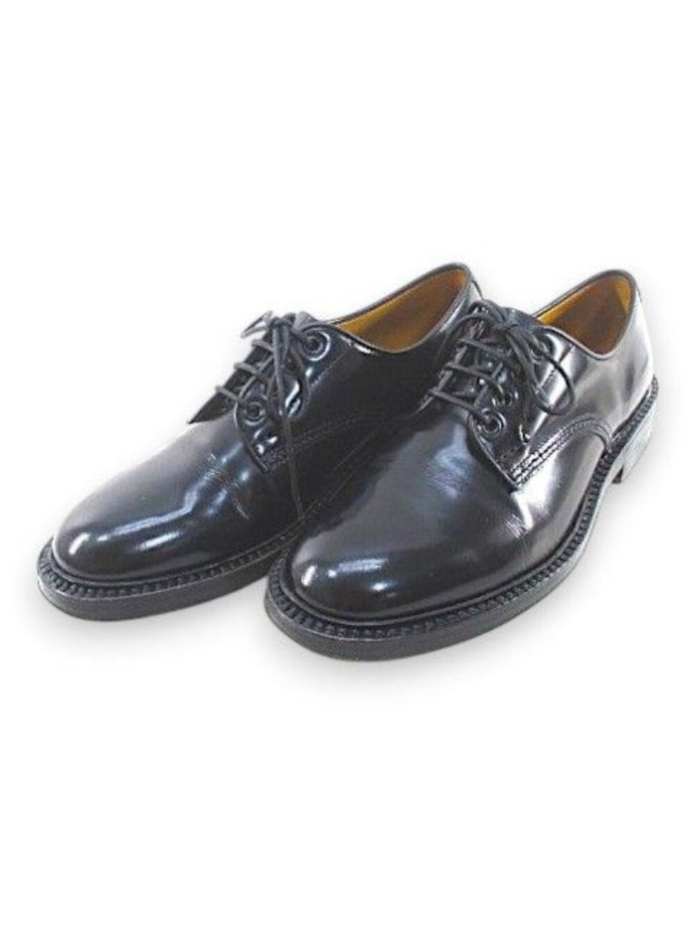 Versace Gianni Lace-up Shoes Black Leather